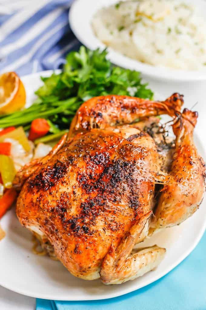 Easy Whole Roasted Chicken